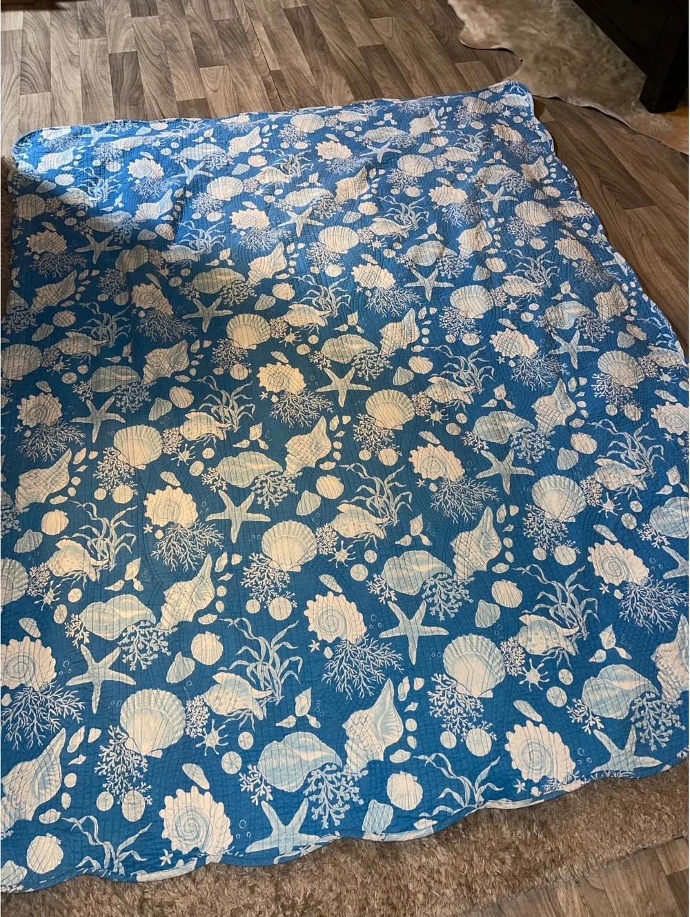 Twin Reversible Coastal Quilt
